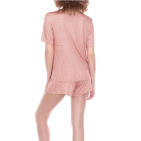 Honeydew women's 3-piece lounge set, pink polka dot - Picture 3 of 3